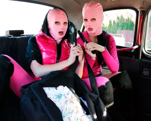 Fast furious action in London taxi