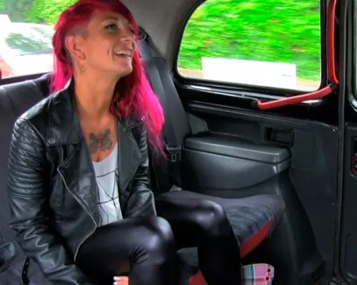 Redhead Punk With Tattoos Gets A Lesson In Cock From Cabbie
