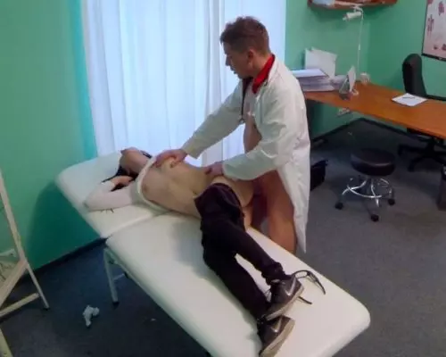 Doctor's Cock To Lowers Patient's Pressure And Panties