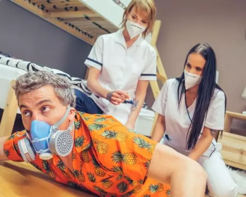 Stuck Between Two Nurses