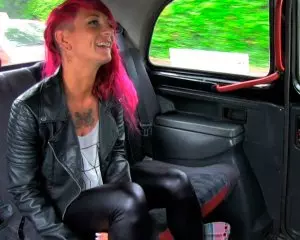 Redhead Punk With Tattoos Gets A Lesson In Cock From Cabbie