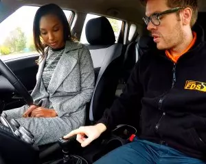 Beautiful Black Teen Learns to Ride