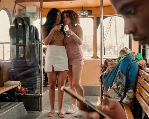 The Fucking Public Bus Threesome