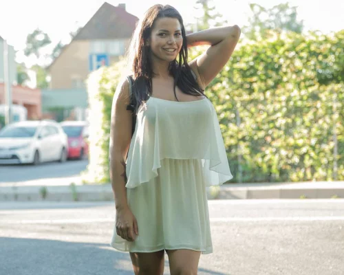 Big boobs jizzed on for cash