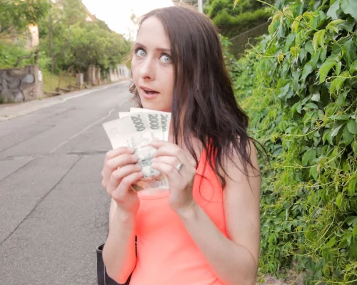 Slim nymphs public train track fuck