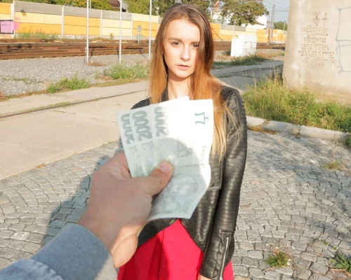 Pantyless and fucked hard