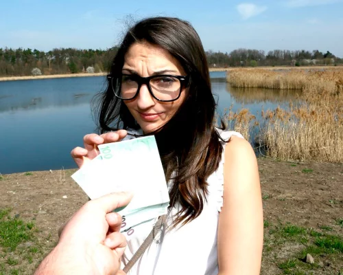 Hard Cock for Spanish Pussy Outside