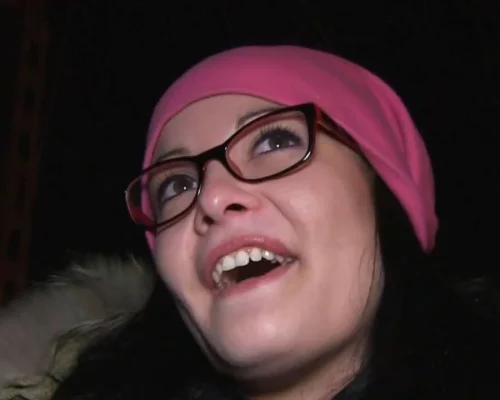 Babe with Glasses Fucked Outside