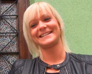 Cute Hungarian cums on a big cock