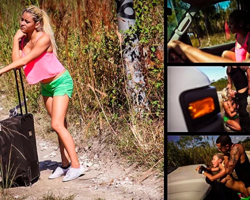 Marsha May Must Endure Outdoor Bondage, Rough Sex & Domination for a Ride