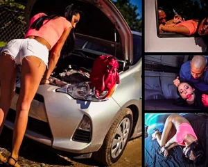 Sabrina Banks is Handcuffed for Rough Outdoor Sex & Bondage