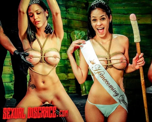 Beauty Queen Jasmine Caro Endures Another Rope Bondage Session with Rough Penetration