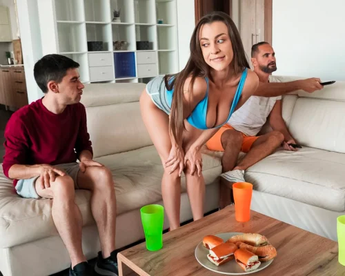 Roommate's GF Walks In On Me Masturbating