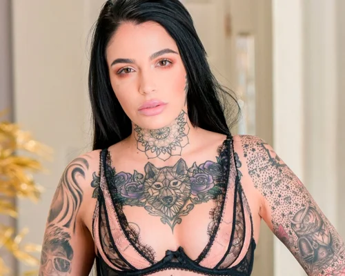 Tattooed Babe Leigh Raven Begs for BBC