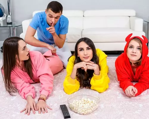 Stepbrother Crashes Slumber Party