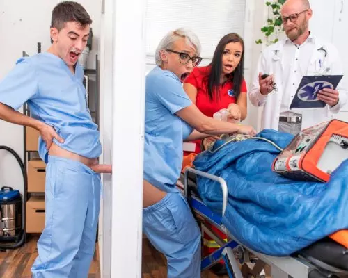 Nurse Gets A Glory Hole Ass Fuck