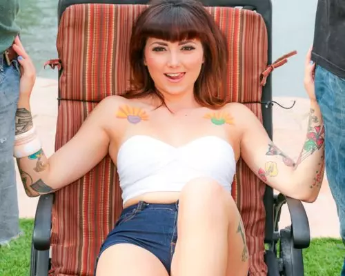 Threesome Poolside Party